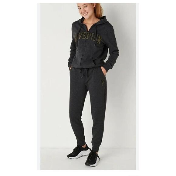 VS pink XXL grey sweatsuit:tracksuit hoodie & joggers - Picture 1 of 5